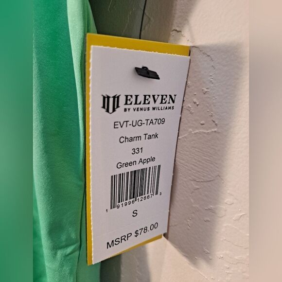 Eleven by Venus Williams Charm Tank Top  Women's Size Small Green Apple - Picture 5 of 10